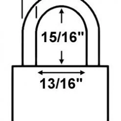Economy Lock 16065 Laminated Steel Padlock
