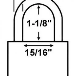Economy Lock 16085 Laminated Steel Padlock Laminated Steel Padlocks