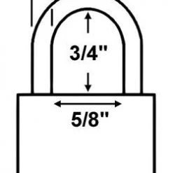 Economy Lock 26010 Brass Padlock Brass Padlocks