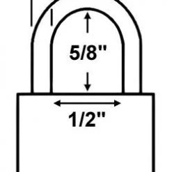Economy Lock 26018 Brass Padlock