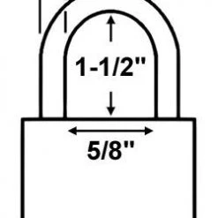 Master Lock 3LF Laminated Steel Padlock Laminated Steel Padlocks