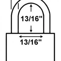 Master Lock 500 Laminated Steel Warded Padlock