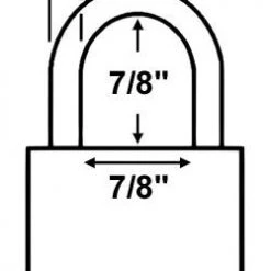 All Weather Padlocks Made In USA 52800 Brass Padlock