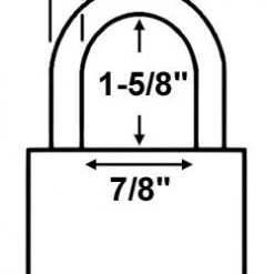 Made In USA 52810 Brass Padlock