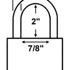 All Weather Padlocks Made In USA 52820 Brass Padlock