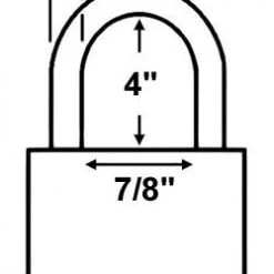 Made In USA 52840 Brass Padlock