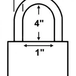 Made In USA 52940 Brass Padlock All Weather Padlocks