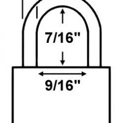 Brass Padlocks Abus Lock 55/25 Brass Padlock