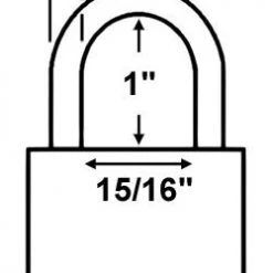 Brass Padlocks Abus Lock 55/45 Brass Padlock