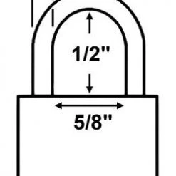 Abus Lock 55MB/30 Brass Padlock All Weather Padlocks
