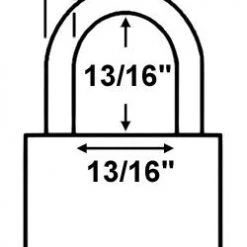 Abus Lock 55MB/40 Brass Padlock