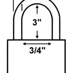 Brass Padlocks Master Lock 6830LT Brass Padlock