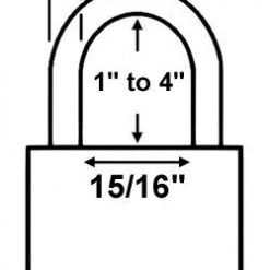 Abus Lock 83WP/53 Rekeyable Door Key Compatible Padlock