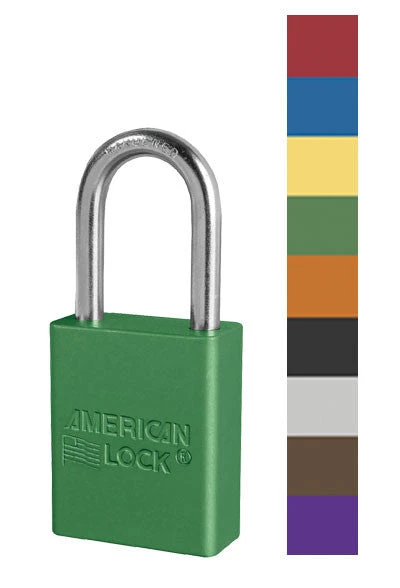 Aluminum Padlocks American Lock A1106 Safety Lockout Padlock 1 Aluminum Padlocks American Lock A1106 Safety Lockout Padlock