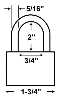 American Lock A11 Aluminum Padlock 2 American Lock A11 Aluminum Padlock