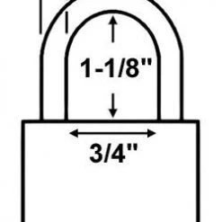 American Lock A1205 Aluminum Padlock
