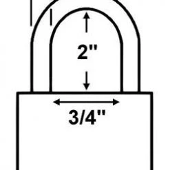 American Lock A1206 Aluminum Padlock