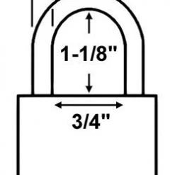 Brass Padlocks American Lock A20 Brass Padlock