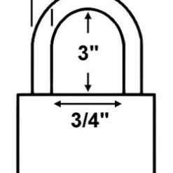 Brass Padlocks American Lock A22 Brass Padlock