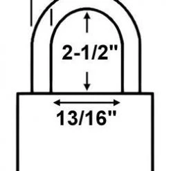 Master Lock Magnum M1LJSTS Commercial Laminated Steel Padlock Laminated Steel Padlocks