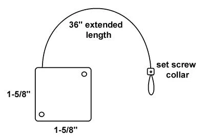 Flexguard RBCC Standard Retractor With Two Set Screw Collars FLEXGUARD Retractors 2 Flexguard RBCC Standard Retractor With Two Set Screw Collars FLEXGUARD Retractors